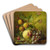 Still Life with Fruit by Willem Hekking Art Drink Coaster set
