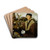 Portrait of a Young Man by Jan Mostaert Drink Coasters - set of 4