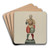 Cigar Store Figure - Clown by Robert Pohle Art Drink Coaster set