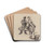 Two Militairy Men by James Ensor Drink Coasters - set of 4