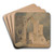 Castle Acre Priory by John Thirtle Art Drink Coaster set