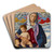 Madonna And Child With St. John The Baptist by Giovanni Bellini Art Drink Coaster set Madonna And Child With St. John The Baptist by Giovanni Bellini Art Drink Coaster set