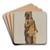 Cigar Store Indian by Harriette Gale Art Drink Coaster set