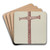Cedar Cross by Majel G. Claflin Art Drink Coaster set