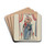 Panel from Altar Piece of San Antonio by E. Boyd Drink Coasters - set of 4 Panel from Altar Piece of San Antonio by E. Boyd Drink Coasters - set of 4