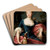 Portrait of a Lady as Diana the Huntress by Pompeo Batoni Art Drink Coaster set