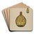 Flask - Liquor by John Dana Art Drink Coaster set
