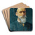 Selbstbildnis by Alois Schnn Art Drink Coaster set