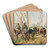 Butteri in Maremma by Giovanni Fattori Art Drink Coaster set
