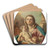 Virgin and Child with St John the Baptist by Francesco de Mura Art Drink Coaster set