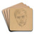 Portret wasny artysty by Stanisaw Wyspiaski Art Drink Coaster set