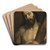 Christ with the Cross by Follower of Anthony van Dyck Art Drink Coaster set