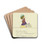 Die da sagt ' by John Elsas Drink Coasters - set of 4