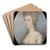 Portrait of an Unknown Lady by Jeremiah Meyer Art Drink Coaster set Portrait of an Unknown Lady by Jeremiah Meyer Art Drink Coaster set