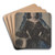 Portrait of a Lady by Constantin Guys Art Drink Coaster set