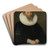 Portrait of an Old Man by Samuel Hoffmann Art Drink Coaster set