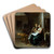 A Couple in an Interior by Jan Miense Molenaer Art Drink Coaster set