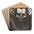 Hoofd van Christus by Lodewijk Schelfhout Art Drink Coaster set Hoofd van Christus by Lodewijk Schelfhout Art Drink Coaster set