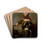 Portrait of Frederick II of Prussia (1712-1786) by Antoine Pesne Drink Coasters - set of 4