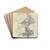 Studienblatt; Sitzende Frau by Jakob Becker Drink Coasters - set of 4