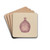 Glass Cologne Bottle by John Dana Drink Coasters - set of 4