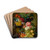 Elaborate Still Life Of Flowers And Fruit Resting On A Stone Ledge, A Wooded Landscape Beyond by Georgius Jacobus Johannes van Os Drink Coasters - set of 4