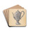 Teapot by Franklin C. Moyan Drink Coasters - set of 4
