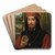 Portrait Of A Man Holding A Medal by Bartolomeo Veneto Art Drink Coaster set