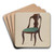 Side Chair by Frank Wenger Art Drink Coaster set