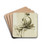 Seated Man in Tunic by Charles Samuel Keene Drink Coasters - set of 4 Seated Man in Tunic by Charles Samuel Keene Drink Coasters - set of 4