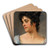A beautiful Venitian woman by Eugen von Blaas Art Drink Coaster set
