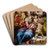The Holy Family With Saint John The Baptist And An Angel by Denys Calvaert Art Drink Coaster set