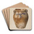 Crock by Yolande Delasser Art Drink Coaster set Crock by Yolande Delasser Art Drink Coaster set