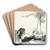 The Cock and the Jewel by Arthur Rackham Art Drink Coaster set