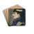 Portrait of a Lady by douard Manet Drink Coasters - set of 4 Portrait of a Lady by douard Manet Drink Coasters - set of 4