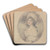 Portrait of Lady Marjorie Jenkins by John Downman Art Drink Coaster set