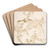 Bacchus and Ariadne by Giovanni Battista Tiepolo Art Drink Coaster set
