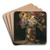 Flower still life by Adolphe Monticelli Art Drink Coaster set Flower still life by Adolphe Monticelli Art Drink Coaster set