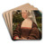 Portrait of an Unknown Woman by Jan Jansz Mostaert Art Drink Coaster set