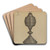 Lamp by A. Zaidenberg Art Drink Coaster set