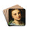 Portrait of a girl by Johann Baptist Reiter Drink Coasters - set of 4