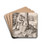 The Holy Family by Lucas Van Leyden Drink Coasters - set of 4