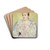 Portrait of a woman by Wadysaw Podkowiski Drink Coasters - set of 4