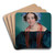 Portrait of a Countess by Carl Timoleon von Neff Art Drink Coaster set