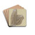 Mary from the Annunciation by Eduard von Steinle Drink Coasters - set of 4