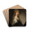 A Young Woman as a Shepherdess by Govert Flinck Drink Coasters - set of 4 A Young Woman as a Shepherdess by Govert Flinck Drink Coasters - set of 4