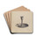 Candlestick by Janet Riza Drink Coasters - set of 4