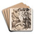 Der Besuch der Freundin by Ernst Ludwig Kirchner Art Drink Coaster set