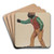 Hitching Post by David Ramage Art Drink Coaster set