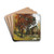 A Mill in an Autumnal Forest by Adolf Kaufmann Drink Coasters - set of 4